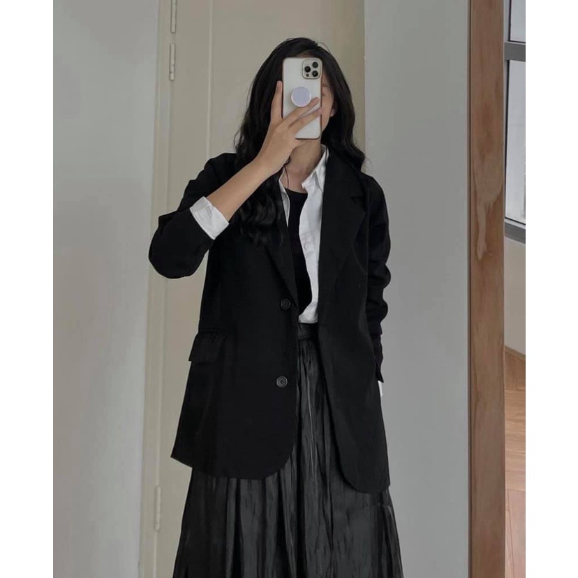 Áo Blazer/ Vest 2 lớp dày dặn có lót freesize Hàn Quốc