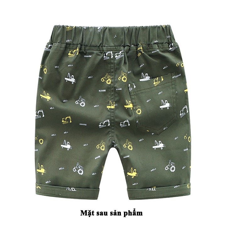 [HÀNG XUẤT KHẨU] Quần short bé trai WellKids cho bé từ 3 đến 8 tuổi chất Cotton tự nhiên phong cách trẻ em hàn quốc