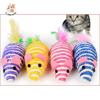 Đồ chơi cho mèo chuột dây thừng đáng yêu giúp bé thoả sức gặm