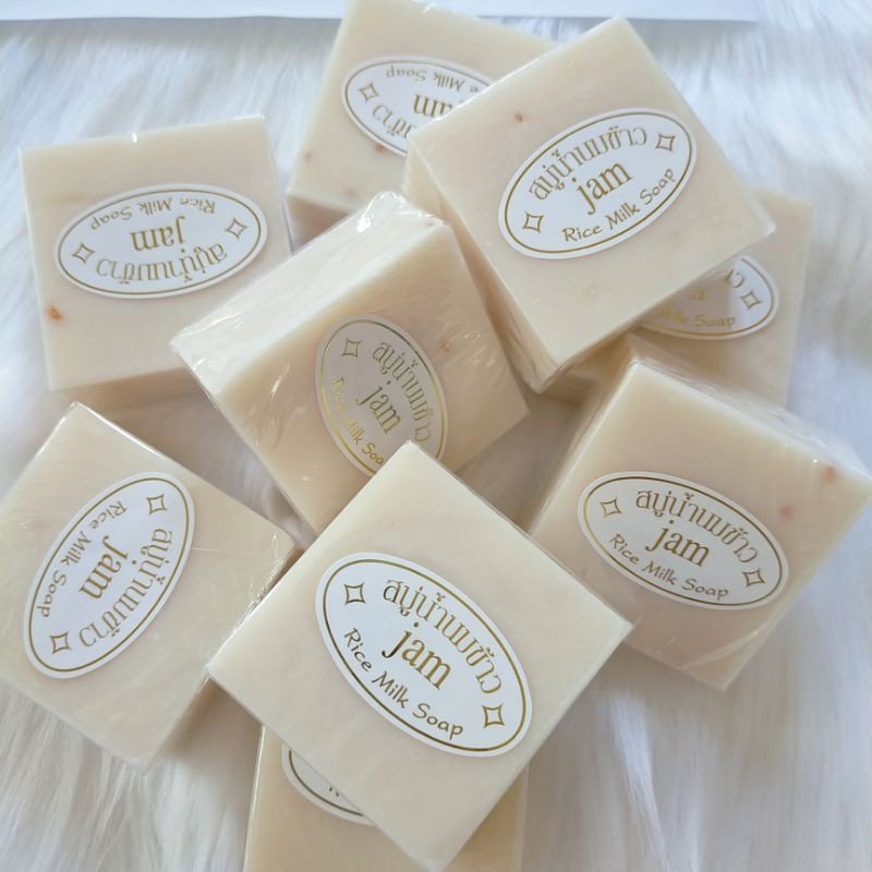 Xà Phòng Cám Gạo Soap Gạo Thái Lan Jam Rice Milk Soap Dưỡng Trắng Da, Ngừa Thâm Mụn, Viêm Lỗ Chân Lông