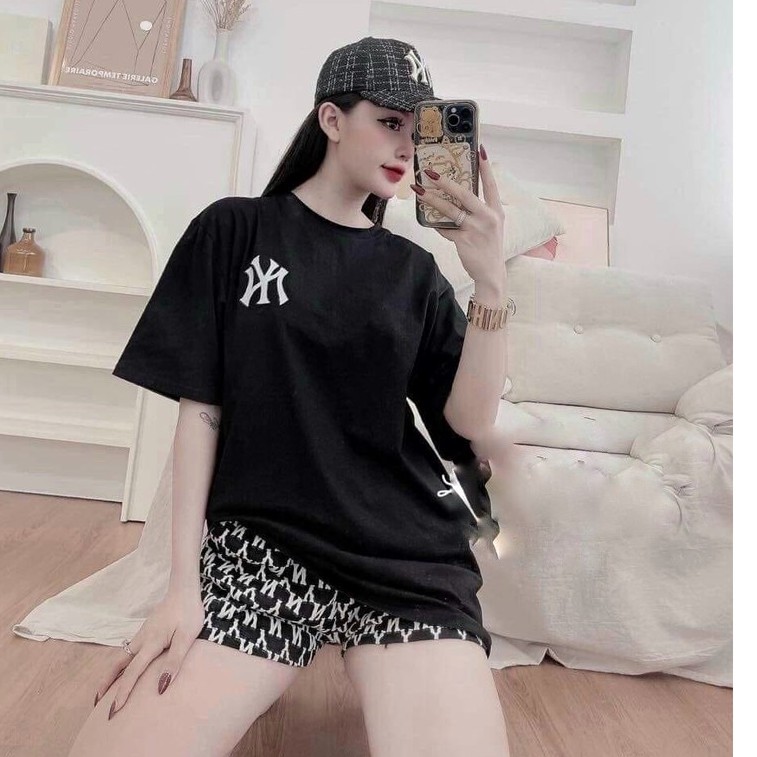 Bộ Đồ Ngủ Đùi NY Tay Ngắn – Bộ Ngủ Cộc Tay Nữ Chất Liệu Cotton Cao Cấp Free size dưới 60kg | BigBuy360 - bigbuy360.vn