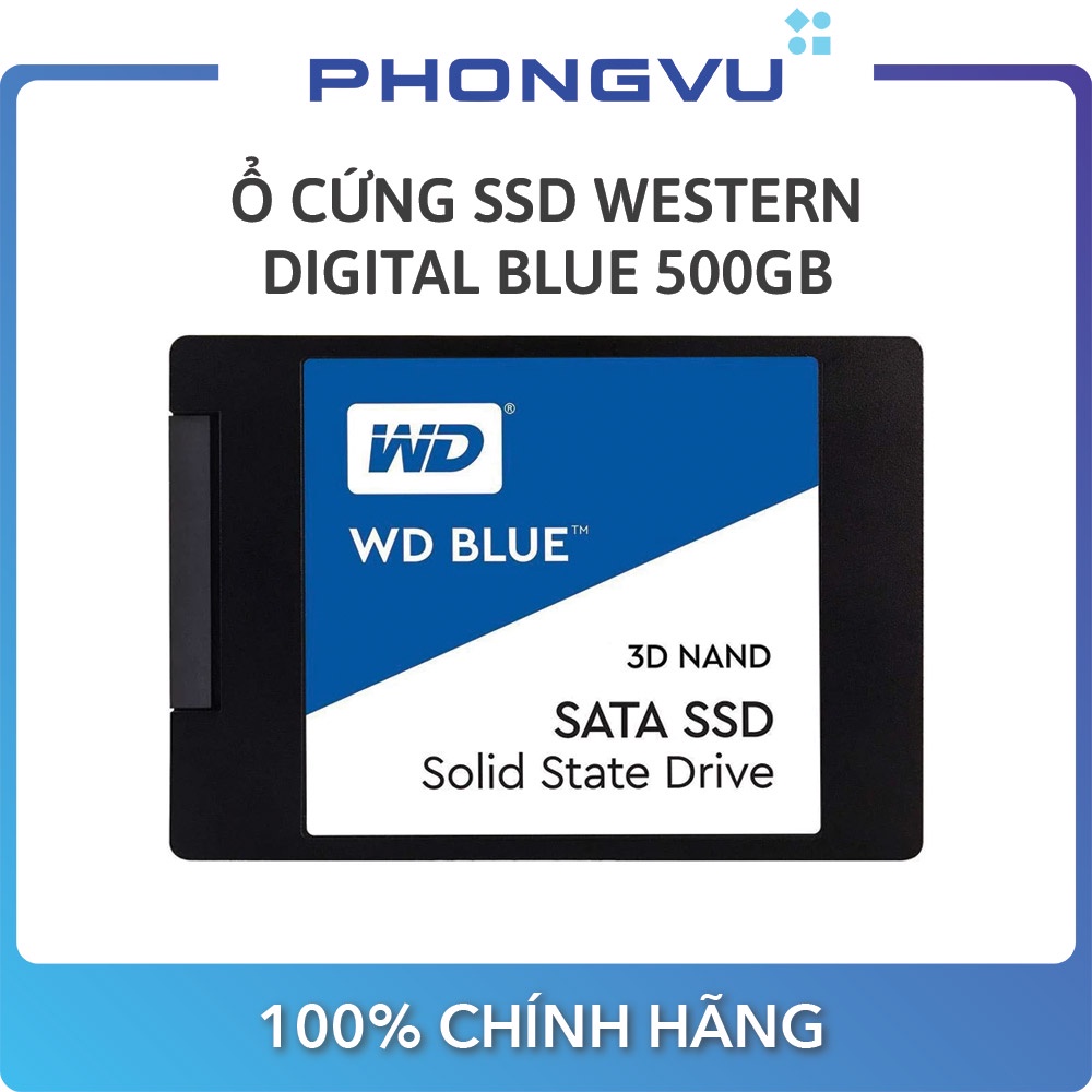 [Mã ELMALL10 giảm 10% đơn 500K] Ổ cứng SSD WD Blue 500GB (WDS500G2B0A) - Bảo hành 60 tháng