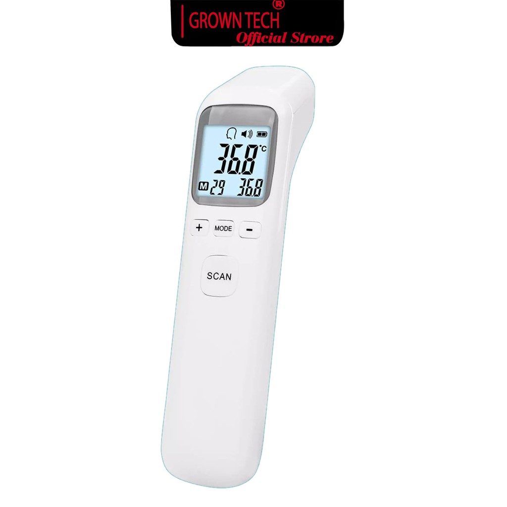 Nhiệt kế điện tử GrownTech CK-TT1502 đo trán đa chức năng đo thân nhiệt, nhiệt độ phòng