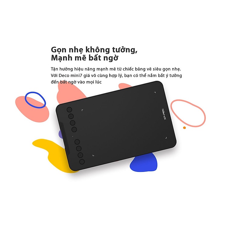Bảng Vẽ Điện Tử XP-PEN Deco Mini7 Android Hỗ Trợ Cảm Ứng Nghiêng