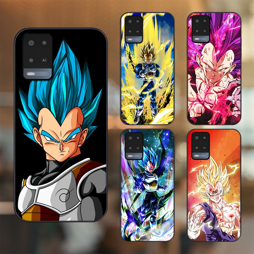 Ốp lưng Oppo A54 4G, A54 5G viền đen in hình Vegeta Dragon Ball