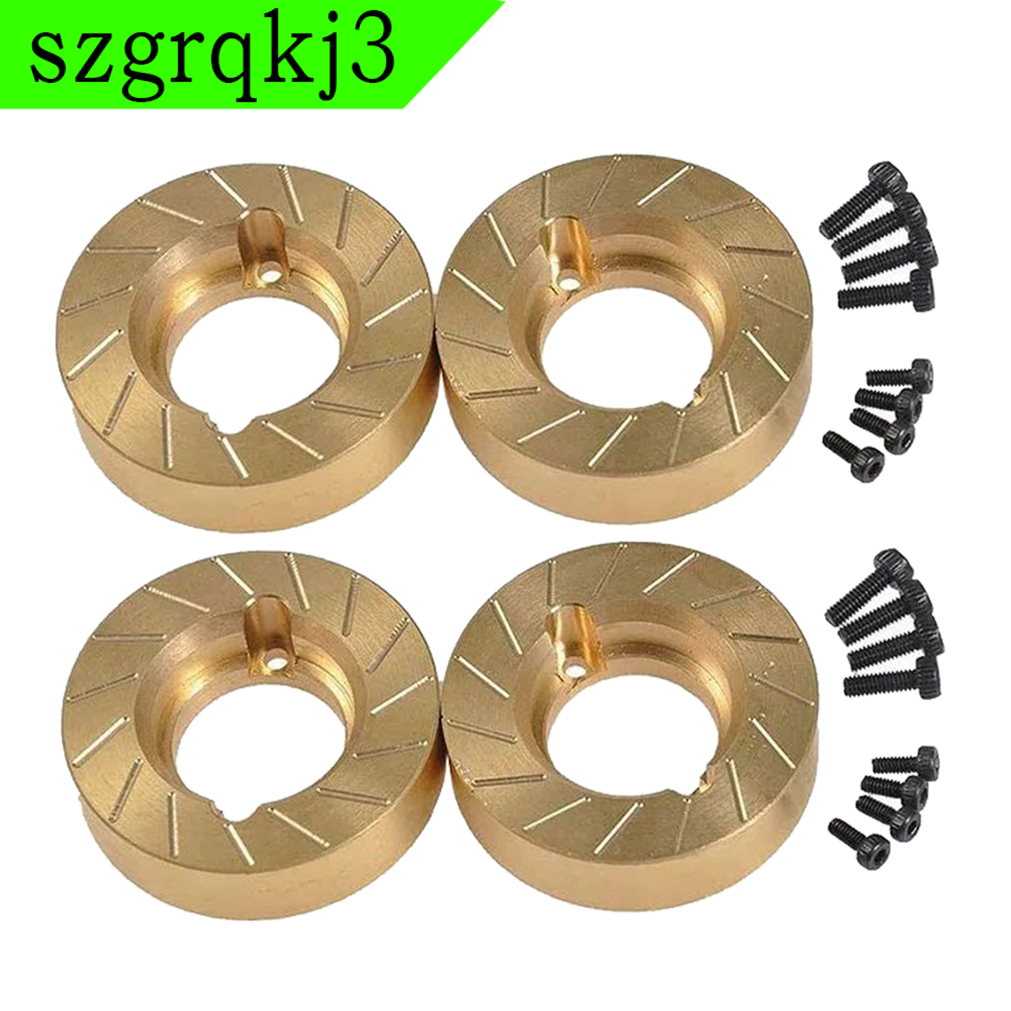 WenZhen Music 4Pcs RC 1/10 Car Parts Brass Steering Knuckle Hub Mount  /10 RC Crawler