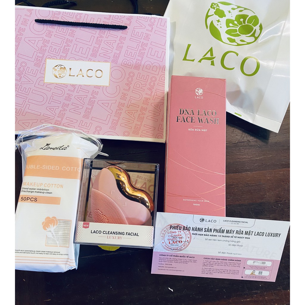 [Mã SR14MAY5 giảm 20K đơn 50K] [BẢO HÀNH 1 ĐỔI 1] Máy Rửa Mặt Laco Luxury CHÍNH HÃNG + QUÀ TẶNG 290K | BigBuy360 - bigbuy360.vn