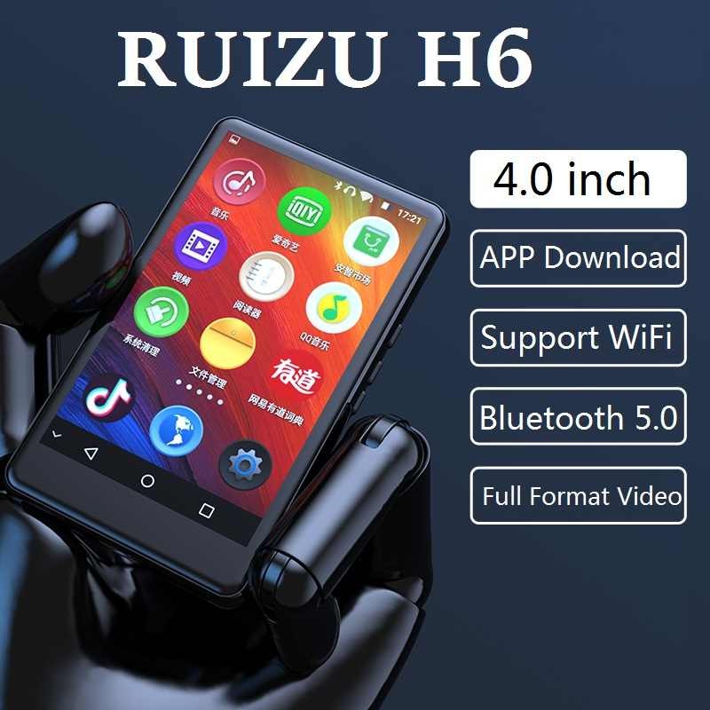 [HÀNG CHÍNH HÃNG] MÁY NGHE NHẠC XEM PHIM ANDROID MÀN HÌNH CẢM ỨNG 4.0 INCH KẾT NỐI BLUETOOTH WIFI RUIZU H6 BỘ NHỚ 16GB