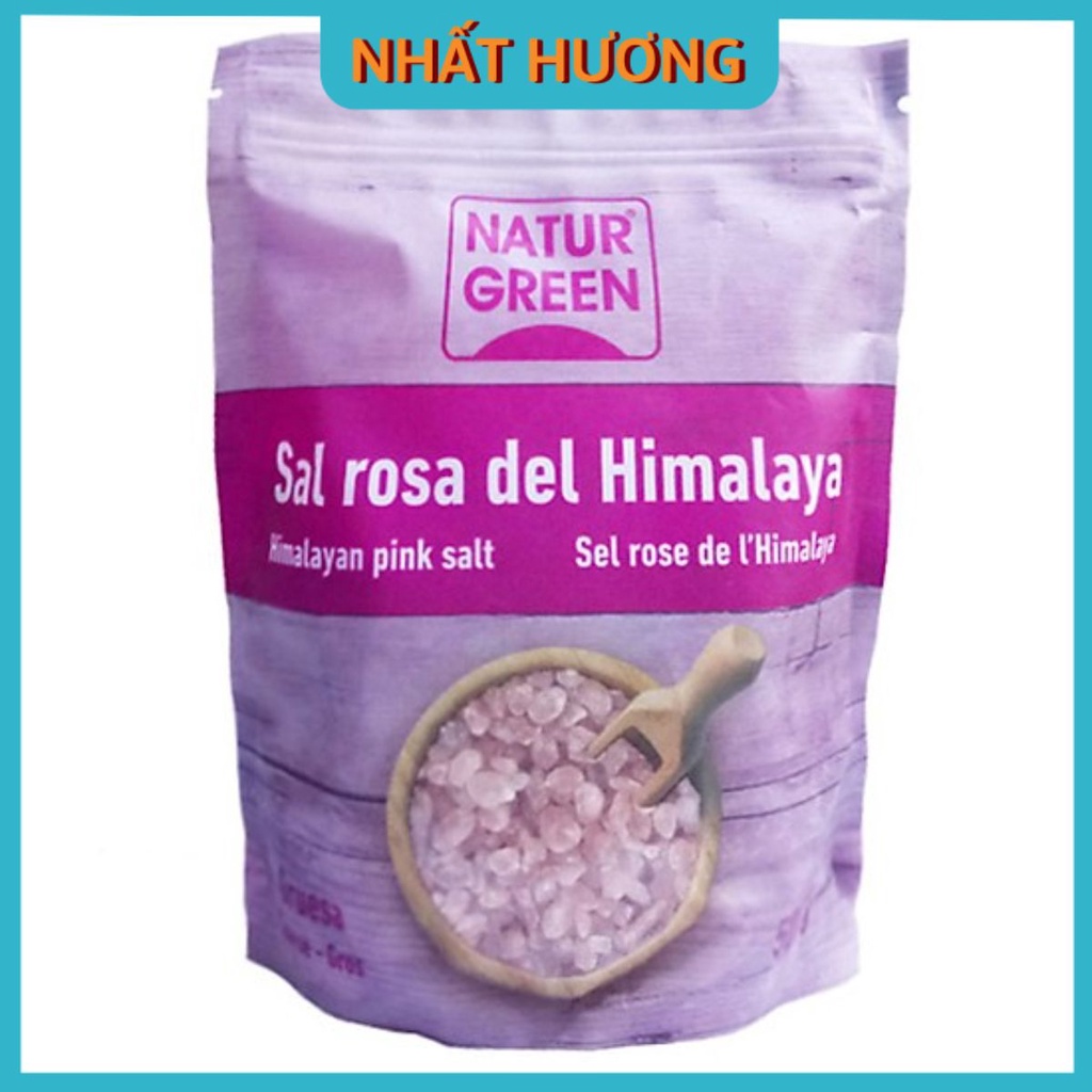 Muối Hồng Hạt Himalaya Natur Green 500gr
