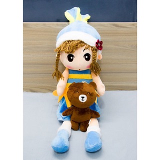 Búp bê chân dài đội nón nhồi bông