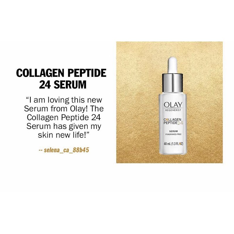 Tinh Chất Tái Tạo Da Olay Collagen Peptide 24 Serum 40ml