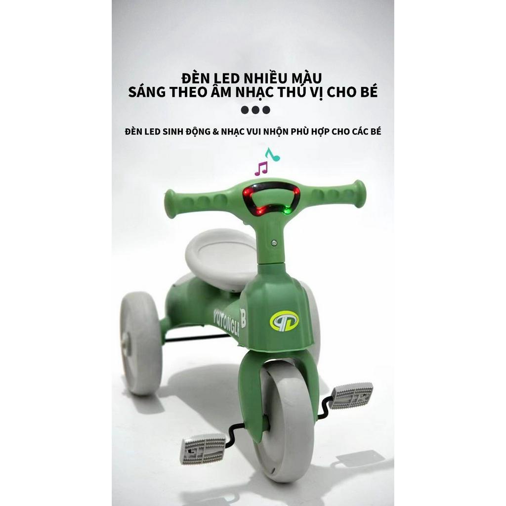 Xe Đạp 3 Bánh Thông Minh Cho Bé Có Nhạc Và Đèn Phát Sáng Cho Bé Tập Đi