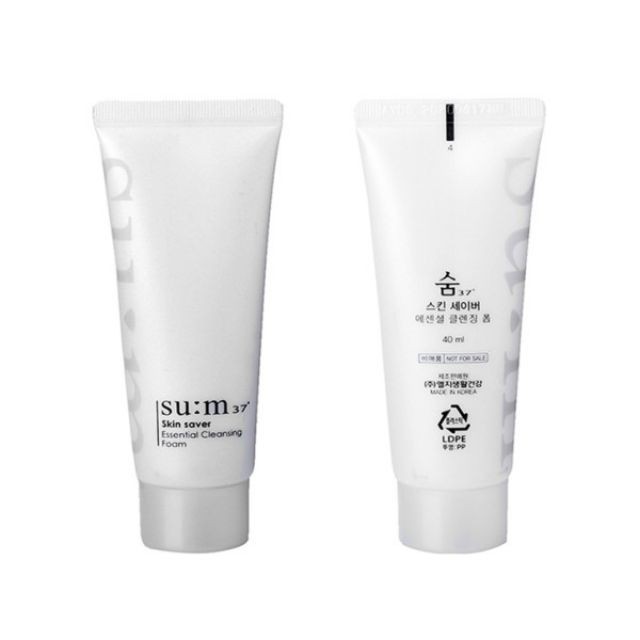 1 tuýp 40ml Sữa rửa mặt Sum trắng da dịu nhẹ - dạng kem dẻo - bọt mịn dầy, bổ sung ẩm, chiết xuất thiên nhiên