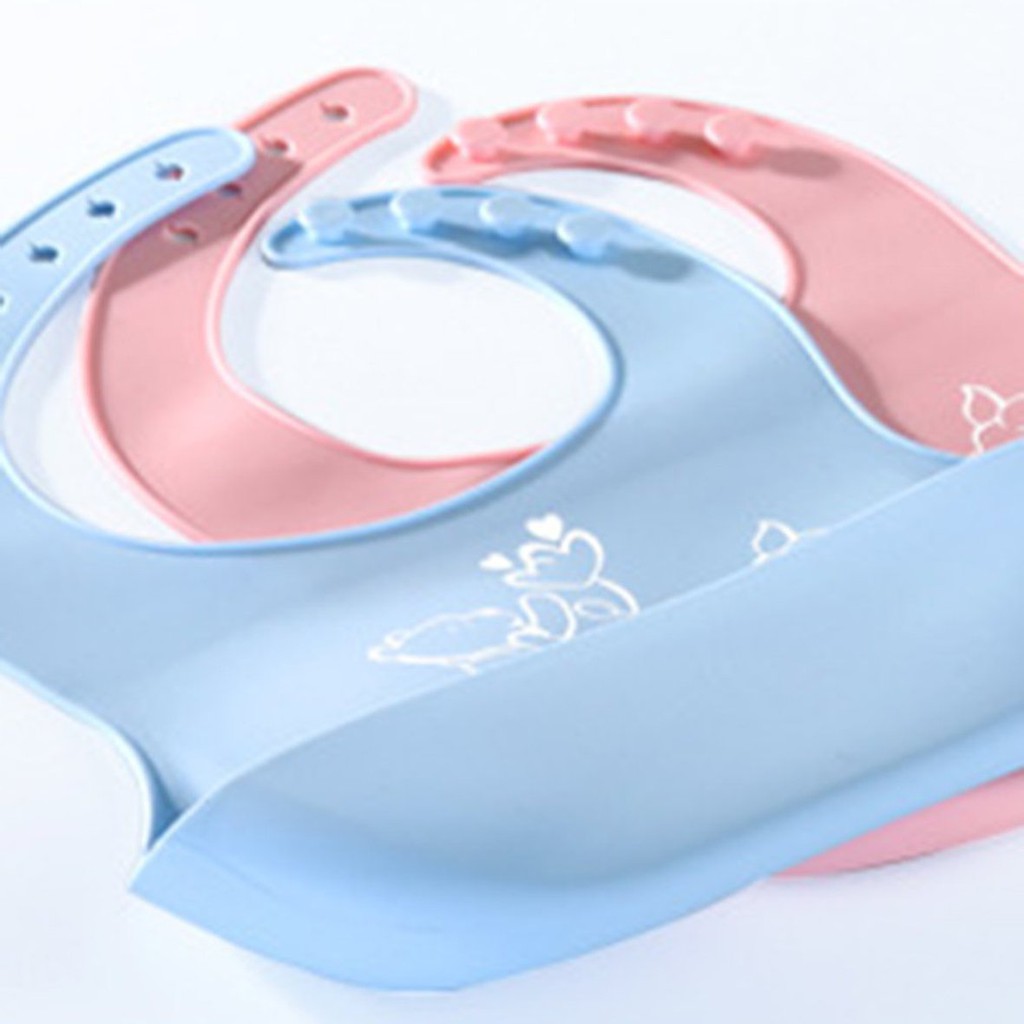 Hoạt Hình Yếm Ăn Silicon Chống Thấm Nước In Hình Dễ Thương Cho Bé