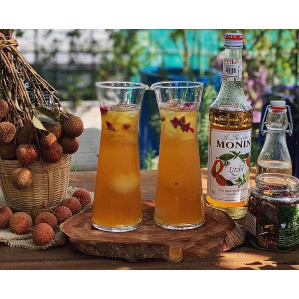 Syrup Monin Lychee  700ml - Nguyên Liệu Pha Chế CloudMart