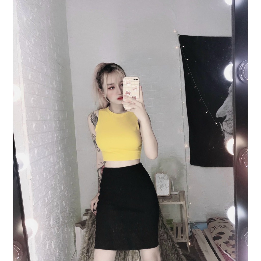 Áo ba lỗ trơn chất thun thái màu sắc hot hit