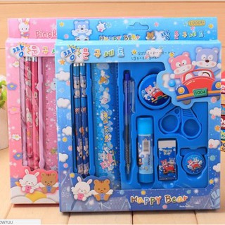 (Set 9 Món) Bộ Đồ Dùng Học Tập PINGKI Cho Bé