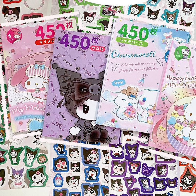 Bộ 450 Hình Dán Sanrio Diy Dễ Thương Trang Trí Sổ Tay Nhật Ký