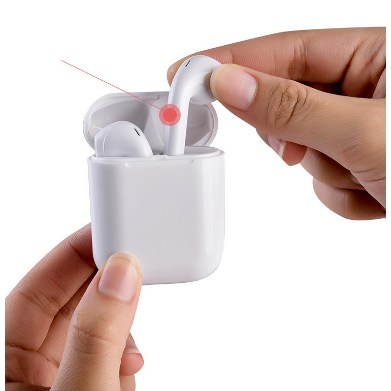 Tai nghe bluetooth i12 tws bluetooth 5.0 cảm biến vân tay