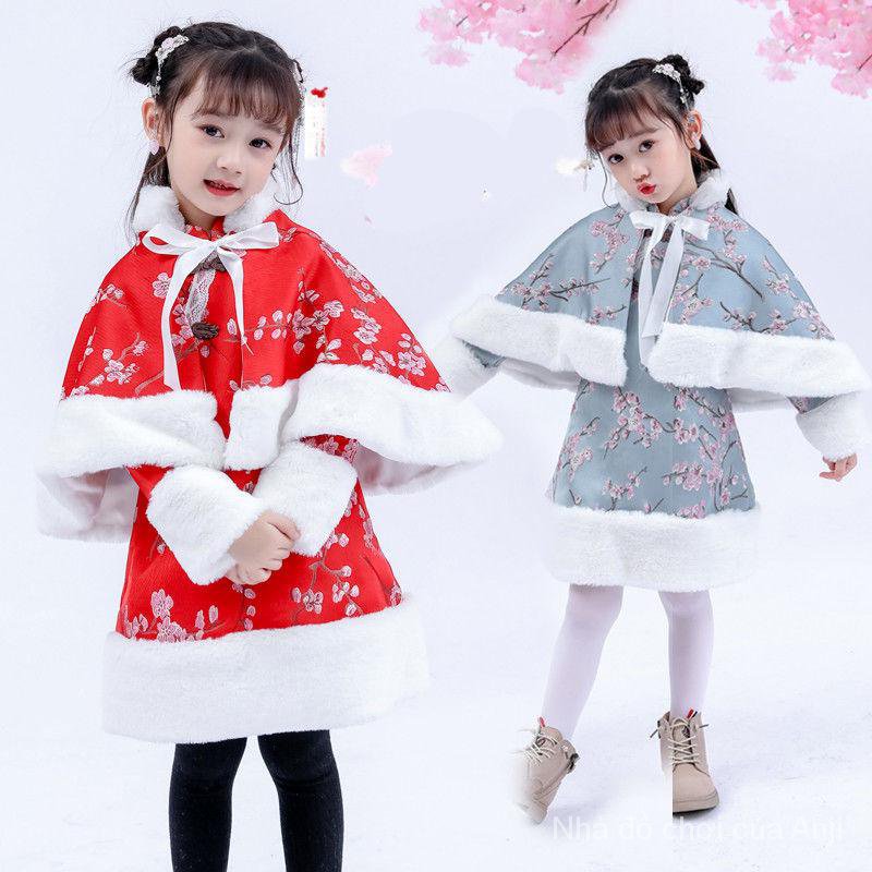 Girl Autumn And Winter Clothing Thick Velvet Princess Suits