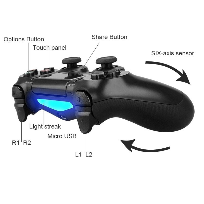 Tay Cầm Chơi Game Bluetooth Không Dây Cho Ps4 Playstation 4 Pc