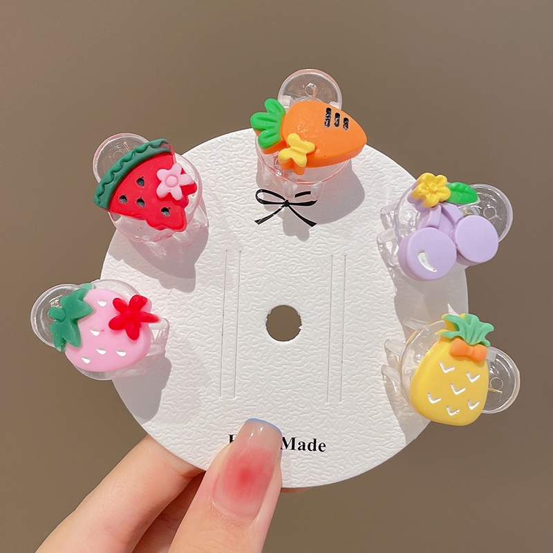 Kẹp Tóc Hình Hoạt Hình Nhiều Màu Sắc Dễ Thương Cho Bé Gái/phụ kiện tóc trẻ em/Kẹp tóc tròn mini nhiều màu