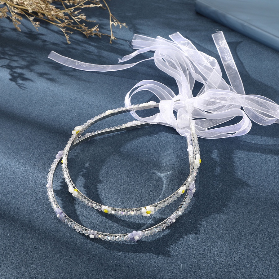 Băng Đô Cài Tóc Bằng Hợp Kim Đính Hoa Và Ngọc Trai Phong Cách Hàn Quốc Ngọt Ngào Dành Cho Nữ