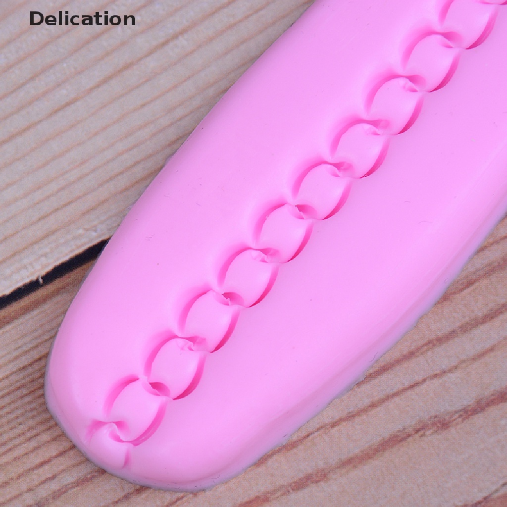Khuôn silicone tạo hình dây xích 3D trang trí bánh kem túi xách