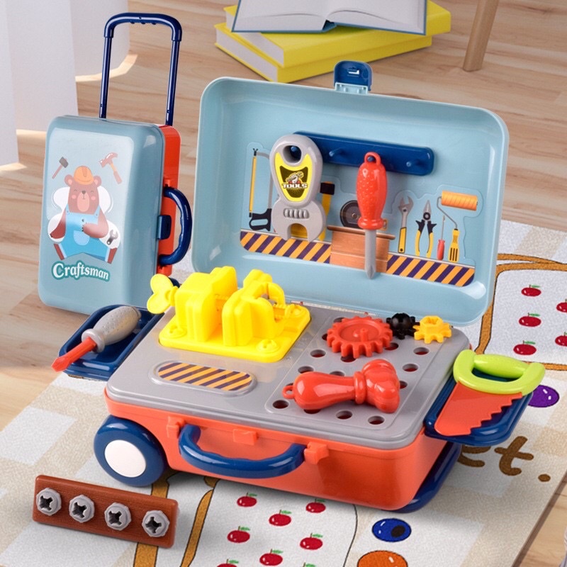[HÀNG CAO CẤP] Bộ đồ chơi vali kỹ sư 22 chi tiết siêu đẹp cho bé