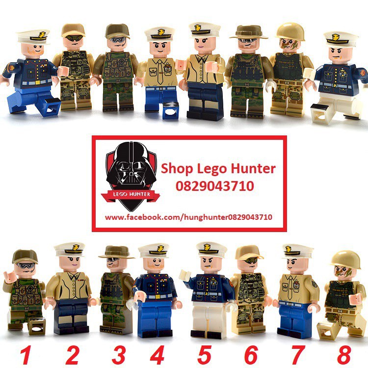 Lego Army Marine Corp Lính tiêu binh hoa kỳ