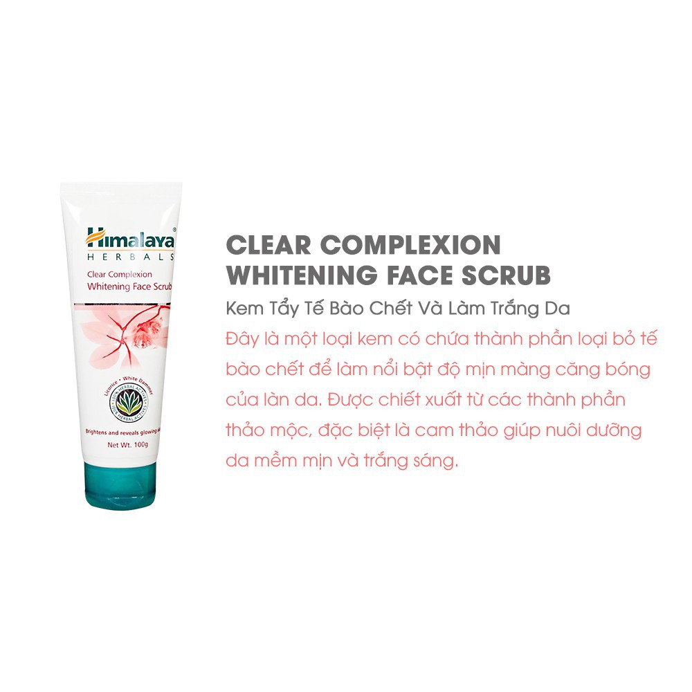 [Minisize] Tẩy tế bào chết sáng da loại bỏ thâm sạm Himalaya Clear Complexion Whitening Face Scrub 15ml - HM09 | BigBuy360 - bigbuy360.vn