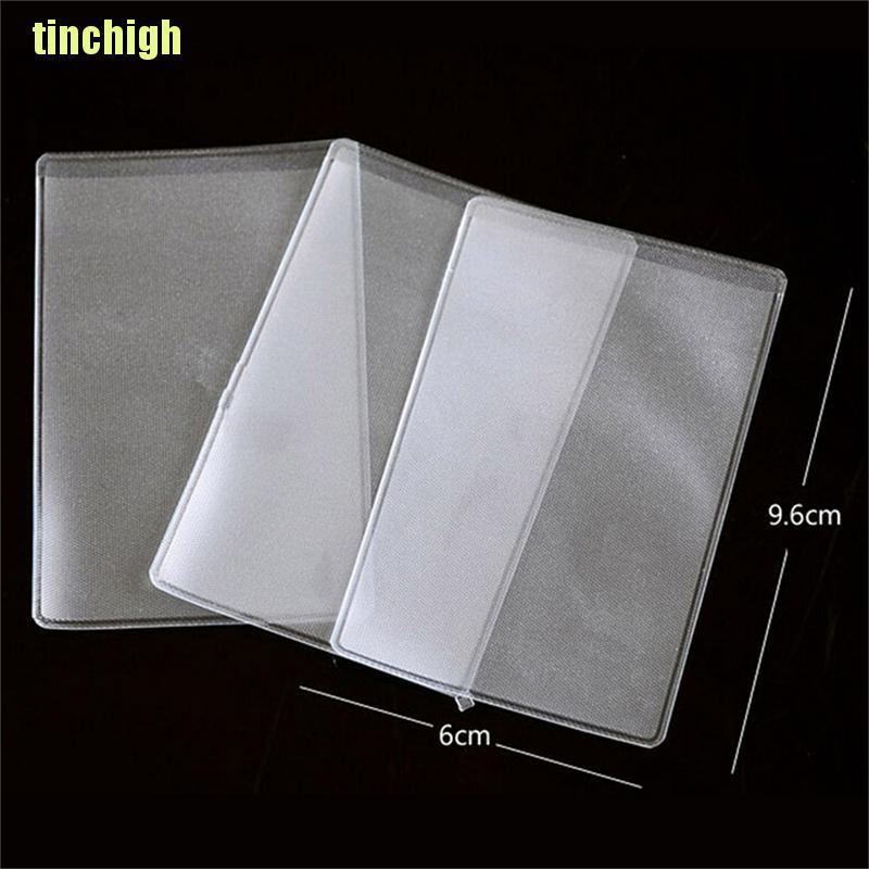 Bộ 10 Thẻ Id Bằng Nhựa Pvc Trong Suốt Tiện Dụng