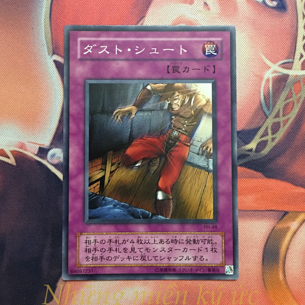 Lá bài Yu-Gi-Oh! Chính hãng Đấu bài ma thuật Trap Dustshoot Mã đầu PH-48 Common Như mới