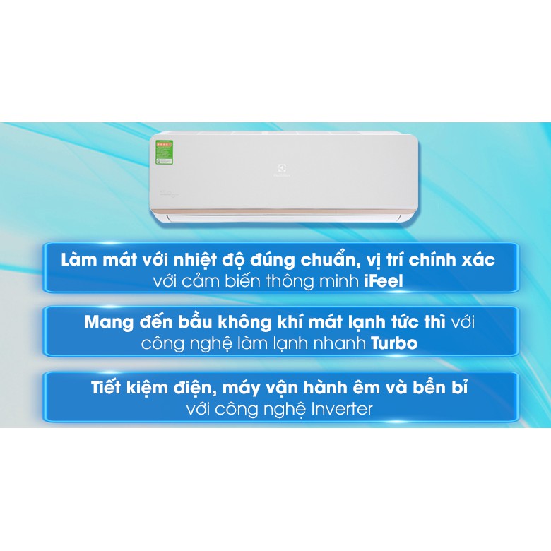 Máy lạnh Electrolux Inverter 1 HP ESV09CRR-C2 (Miễn phí giao tại HCM-ngoài tỉnh liên hệ shop)