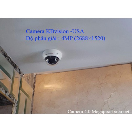 {Giá Tốt Nhất} Camera IP hồng ngoại dome 4.0 Mp KBVISION KX-4002WAN khử nhiễu chống ngược sáng