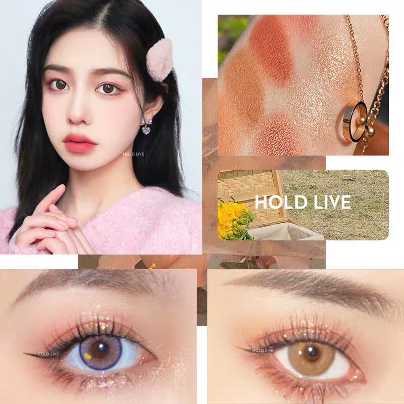 Bảng phấn mắt 12 màu bánh mì HOLD LIVE Afternoon Garden Eyeshadow Palette tông cam đào hồng đất hot trend HL470 HLIV69 | BigBuy360 - bigbuy360.vn