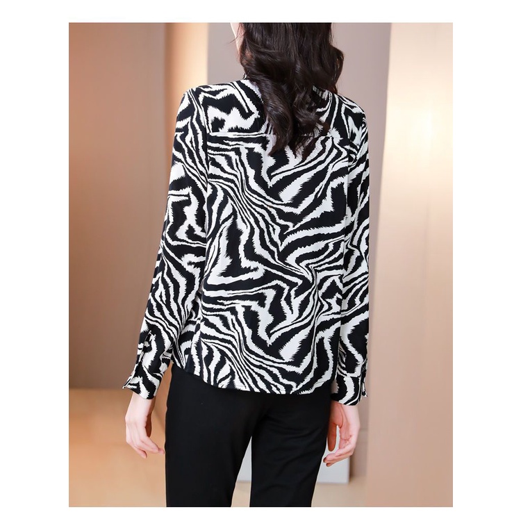 Áo Sơ Mi Chiffon Tay Dài Dáng Rộng Phong Cách Thời Trang Hàn Quốc Mới