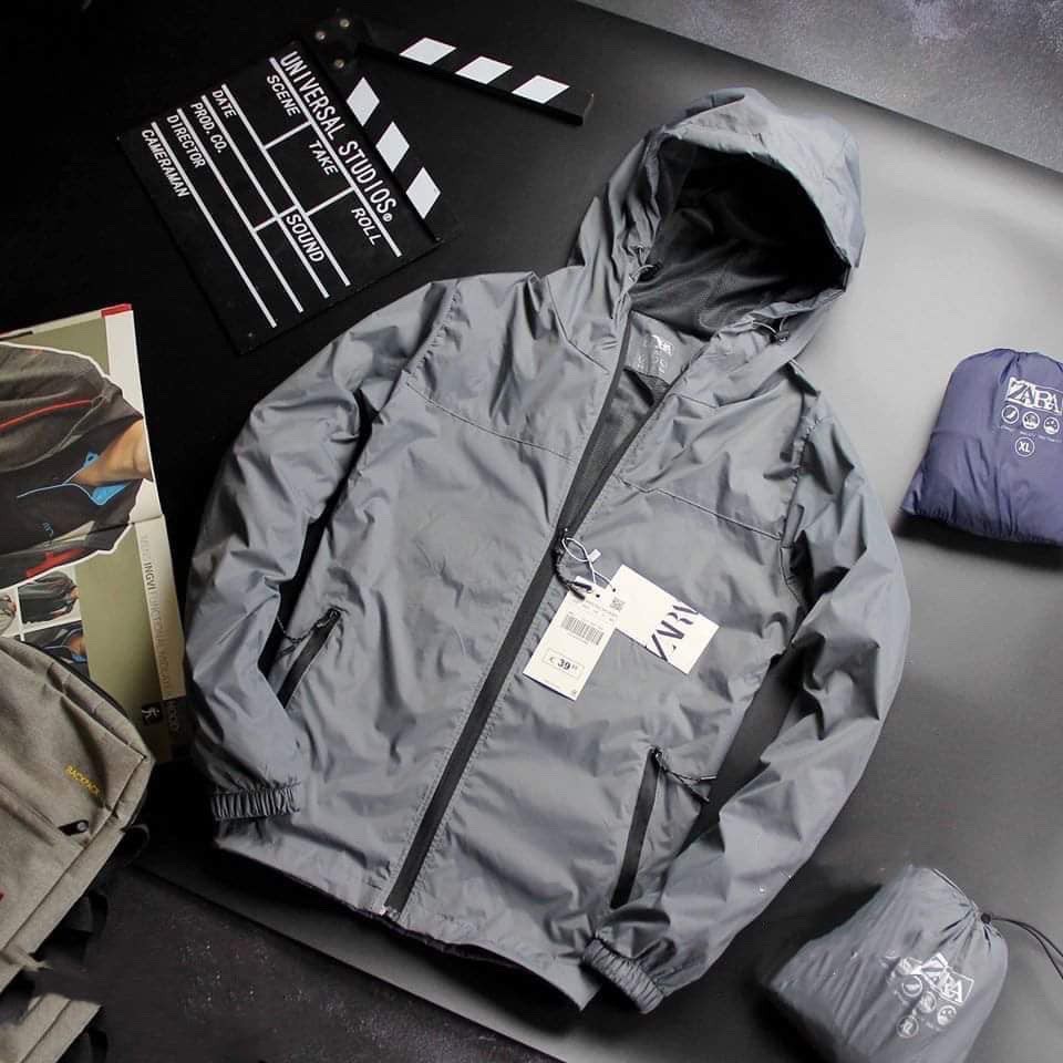 Áo khoác gió ZA-RA - Áo gió Nam Nữ 4 màu Đỏ , Đen , Xám , X.Than chống nắng chống nước 2020 Hàng VNXK Full Tem Tag | BigBuy360 - bigbuy360.vn