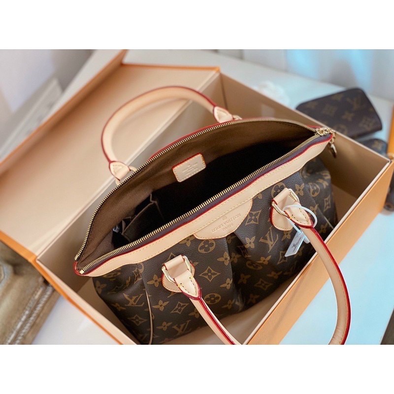 Túi công sở hoa nâu