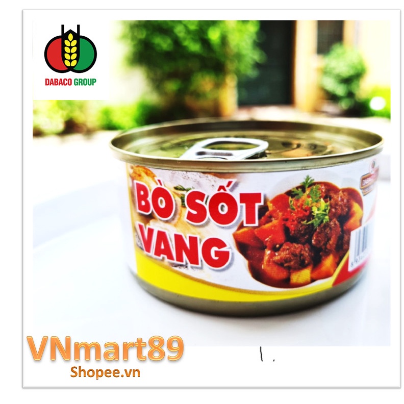 Bò sốt vang ngon, đậm vị hộp 170gr - thực phẩm Dabaco Food-date mới nhất đến 2025