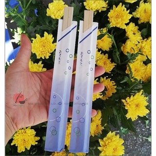100 Đôi Đũa Gỗ Bao Giấy Nhật Bản (đũa tách)