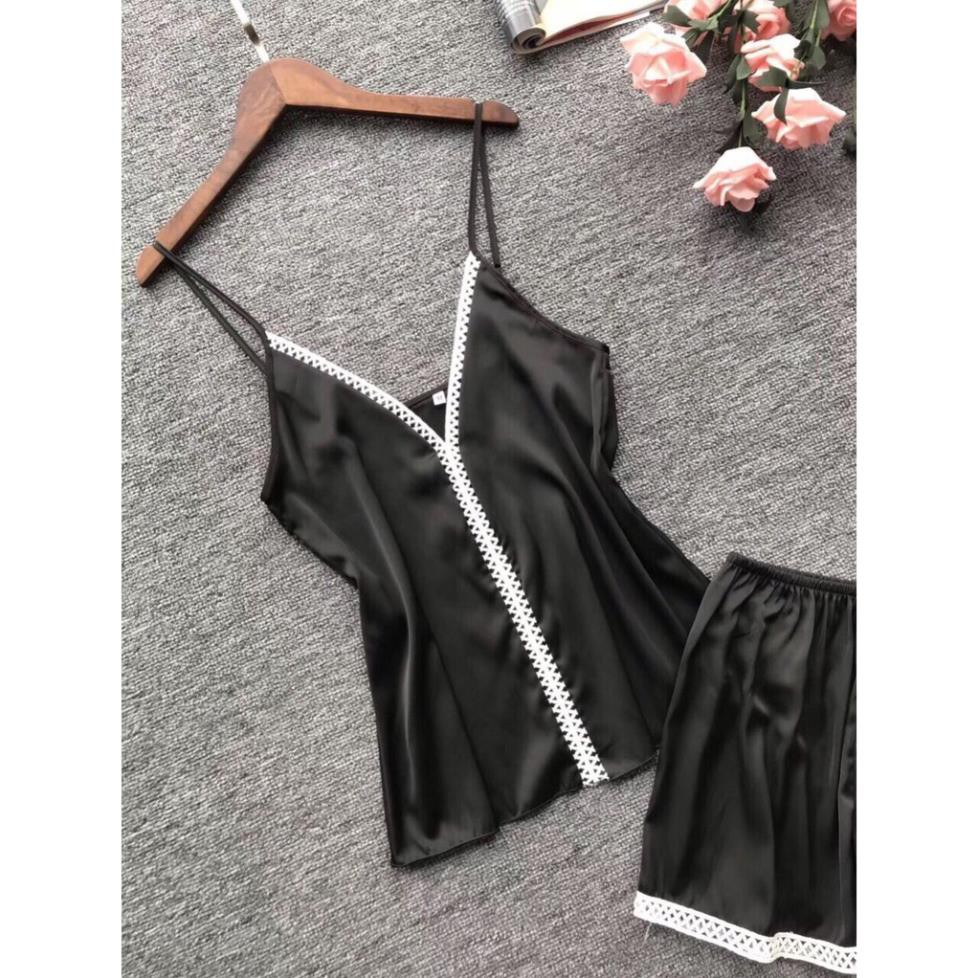 Bộ ngủ đùi 1 sọc hàng Quảng Châu