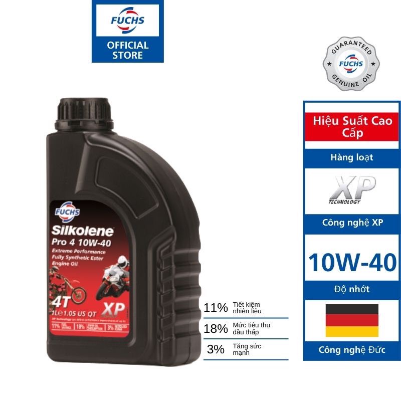 Nhớt Fuchs Silkolene 10w40 Pro 4 Comp