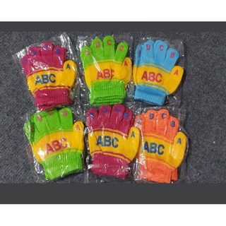 Găng tay len ABC cho bé