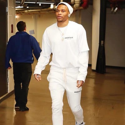 FOG FEAR OF GOD ESSENTIALS Double-line basic letter printing loose couple casual short-sleeved T-shirt