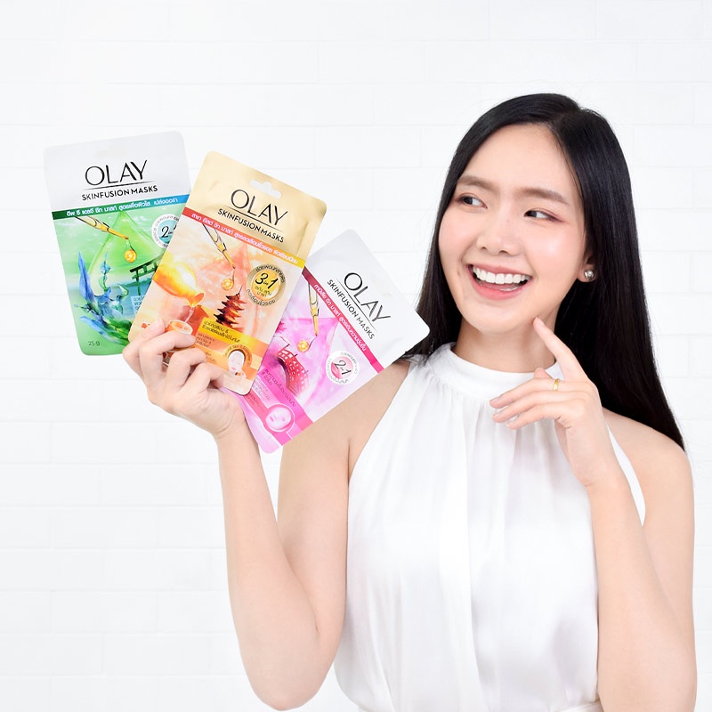 Mặt Nạ Olay Tinh Chất Hoa Trà Nhật Bản Nuôi Dưỡng Da 28g Skinfusion Masks Camellia