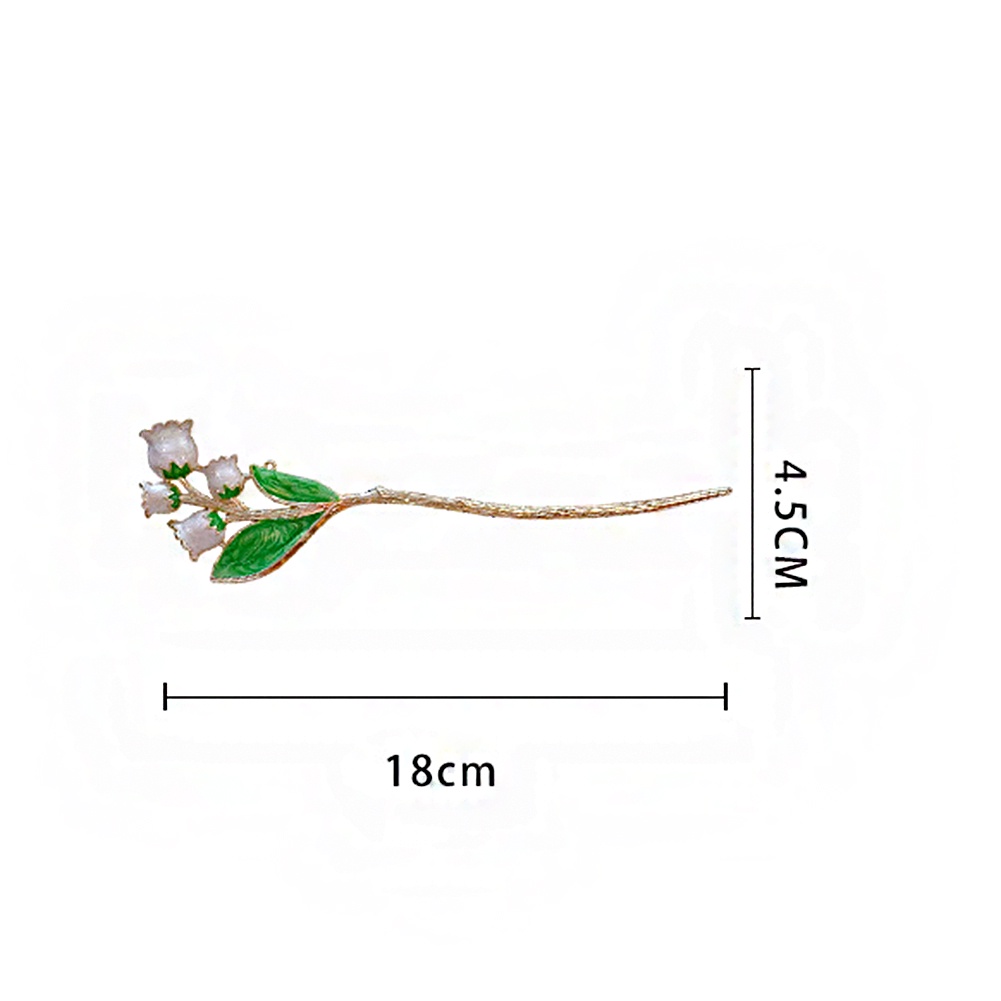 Trâm Cài Tóc Kim Loại Hình Hoa Lily Phong Cách Trung Quốc Cho Nữ