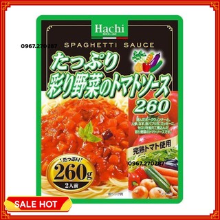 [Giá tốt] [Date mới] Sốt Mì Ý Vị Cà Chua Và Rau Củ Hachi 260g - Chính hãng