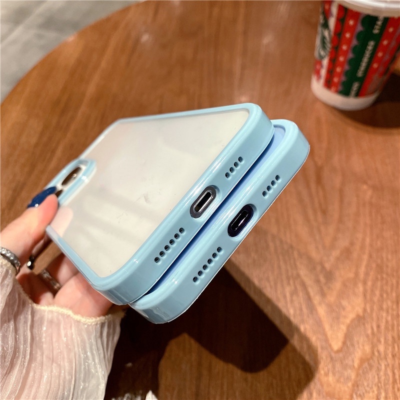 Ốp điện thoại silicone chống sốc trong suốt cao cấp thích hợp cho IPHONE 13 12 11PRO MAX X XS XR XSMAX 7 8 PLUS SE2020