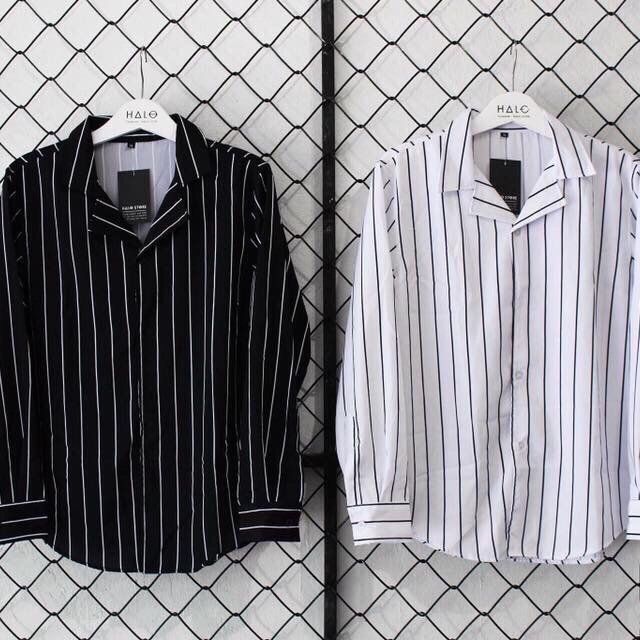 sơ mi kẻ  cổ Vest đơn giản | BigBuy360 - bigbuy360.vn